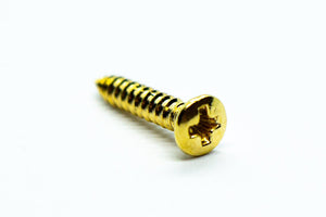 2 Hole Telecaster Jack Cup & Screws Set (Gold) - Parts - WM Guitars