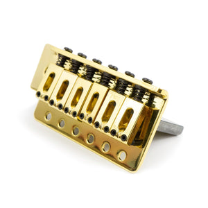 6 Screw Point Stratocaster Tremolo Bridge (Gold) - Parts - WM Guitars