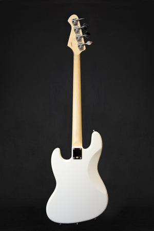 Aria Pro II STB JB/B Electric Bass Guitar White - Bass Guitars - Aria