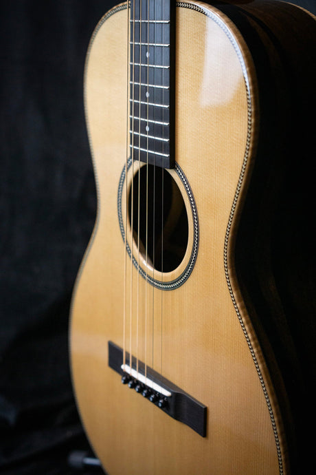 BSG P41 F Handmade Parlour Acoustic Guitar (Sitka Spruce & Exotic Ebony) - Acoustic Guitars - BSG