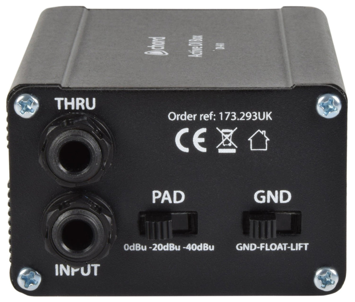 Chord Active Direct Injection DI Box - Audio Interface - Chord