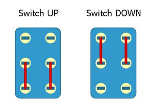 DPDT ON/ON Mini Toggle Switch - Parts - WM Guitars