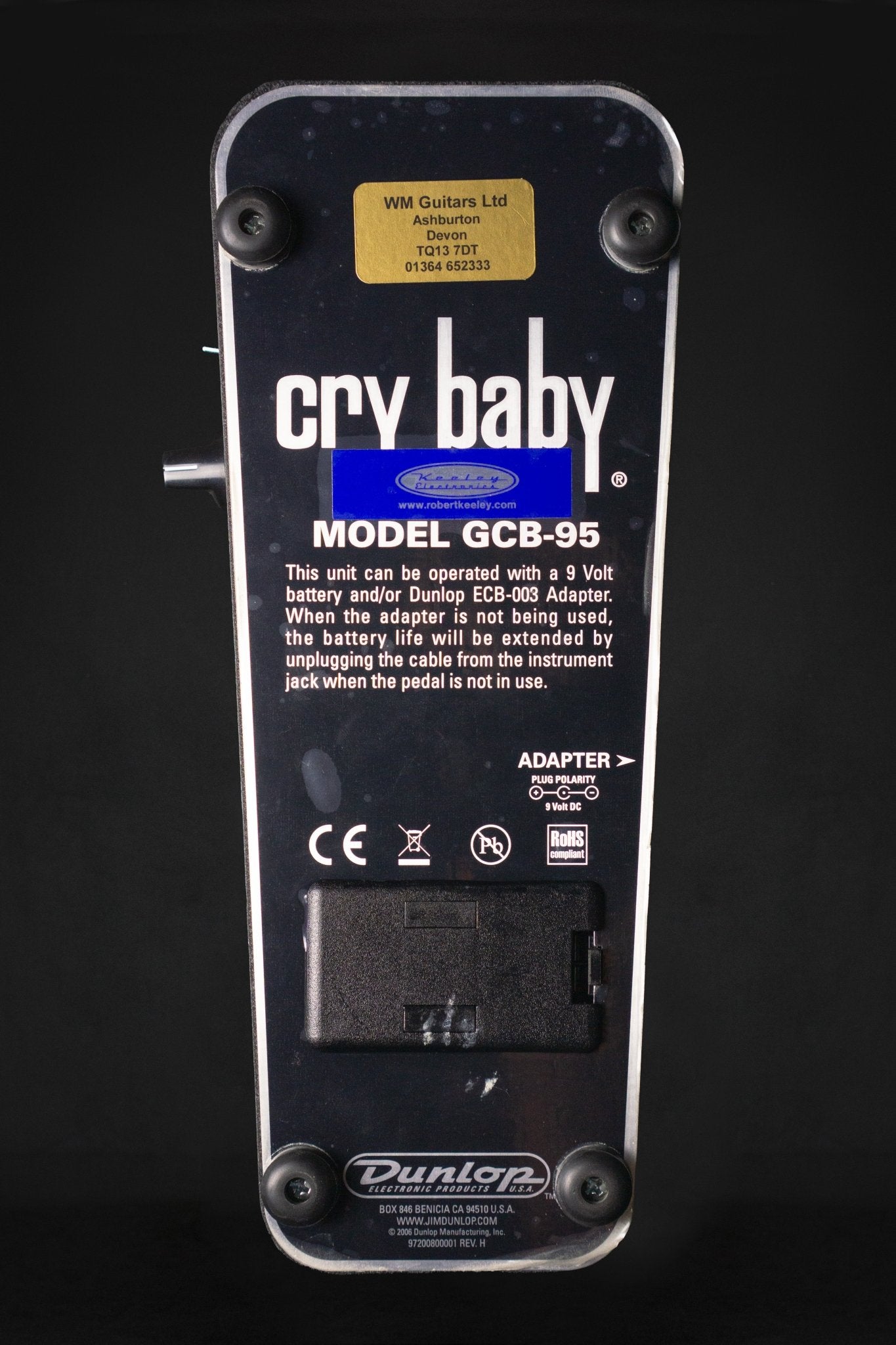 Dunlop Cry Baby GCB95 Keeley Mod Pedal (Pre-Owned) – WM Guitars