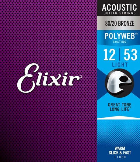 Elixir 80/20 Bronze Acoustic Strings - Polyweb - Strings - Elixir