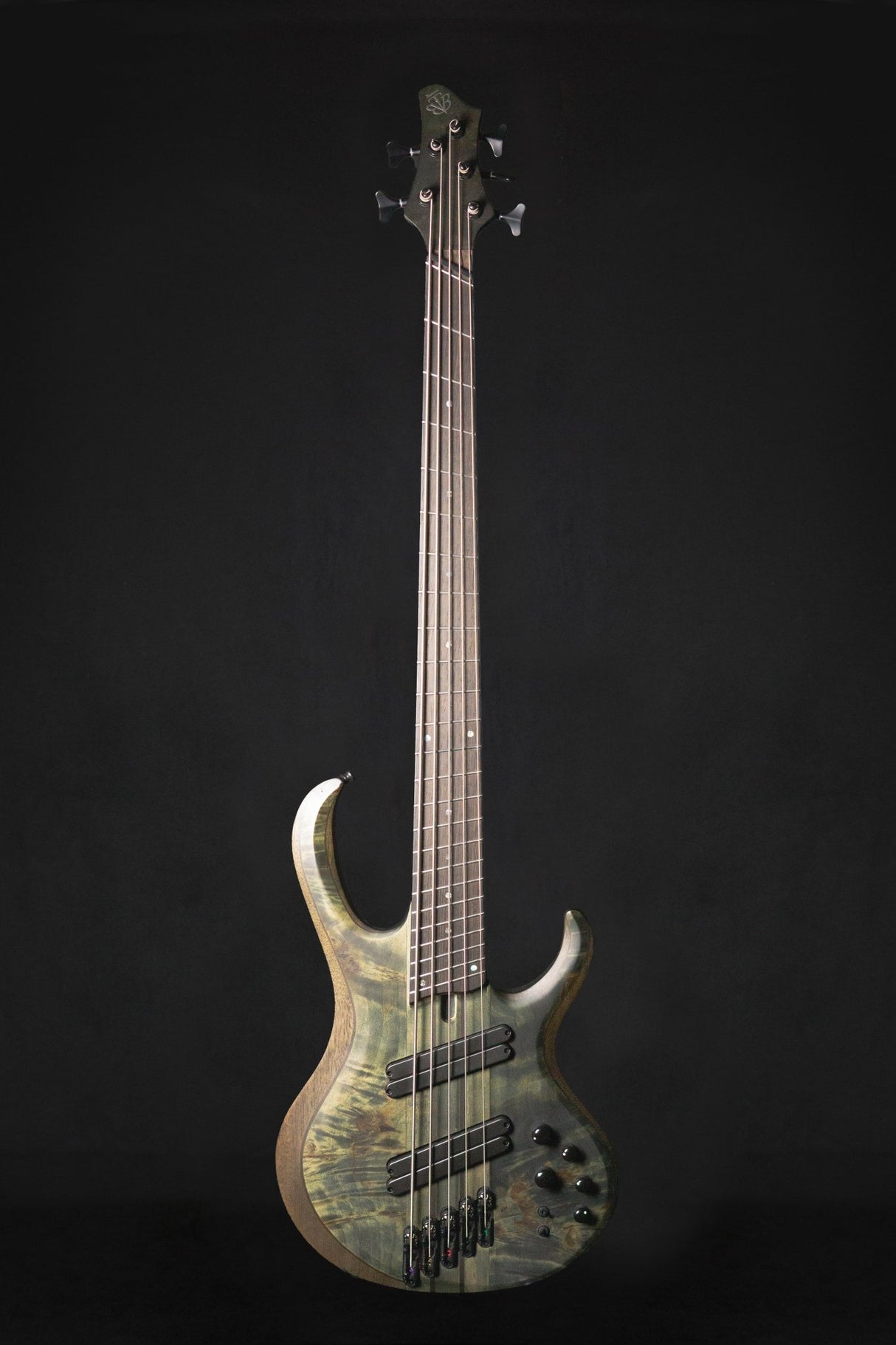 Ibanez BTB805MS Bass Workshop 5 String Active Bass Transparent Grey Flat (Pre - Owned) - Bass Guitars - Ibanez