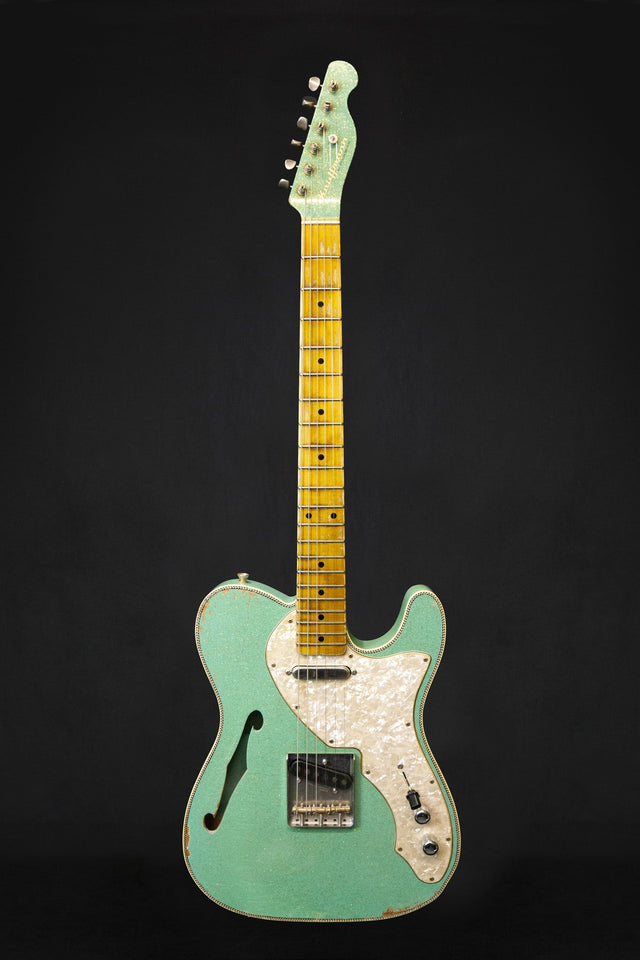 Kauffmann 56T Herringbone Seafoam Sparkle - Electric Guitars - Kauffmann