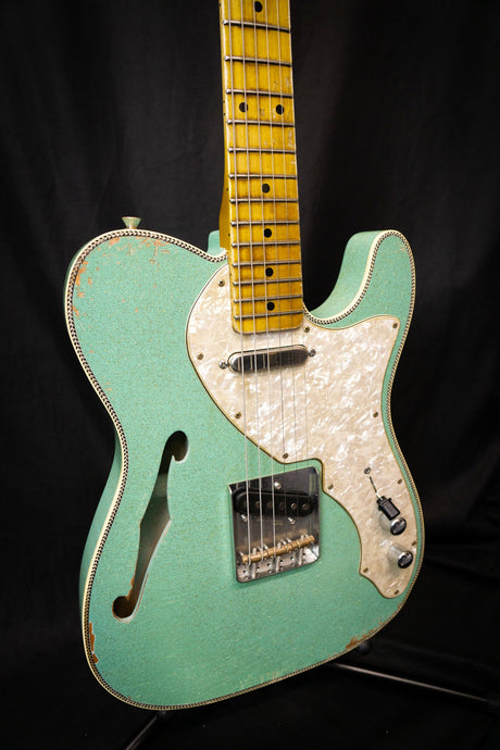 Kauffmann 56T Herringbone Seafoam Sparkle - Electric Guitars - Kauffmann