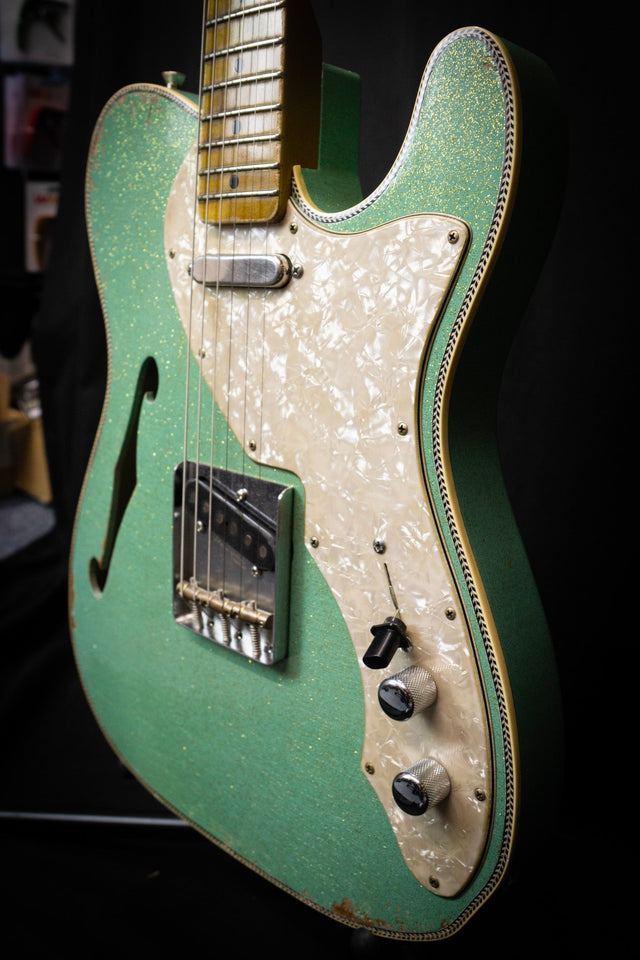 Kauffmann 56T Herringbone Seafoam Sparkle - Electric Guitars - Kauffmann