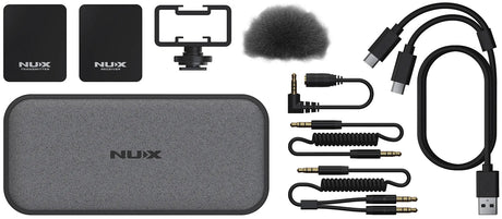 NU-X B-10 Vlog System 2.4Ghz Wireless Vlog Microphone - Microphones - NU-X