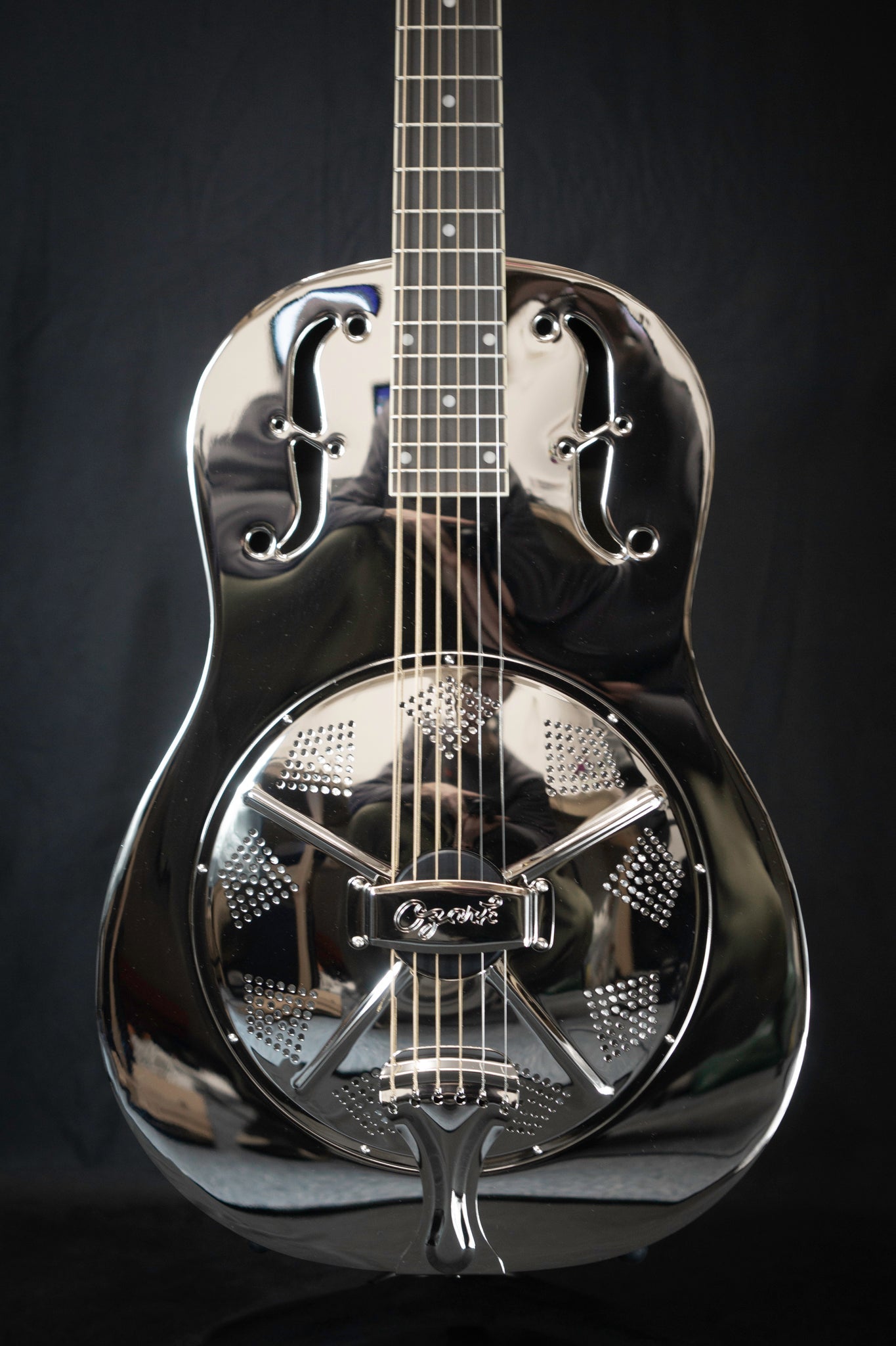 Ozark De Luxe Resonator Guitar 12 Fret Nickel Plate Steel WM Guitars