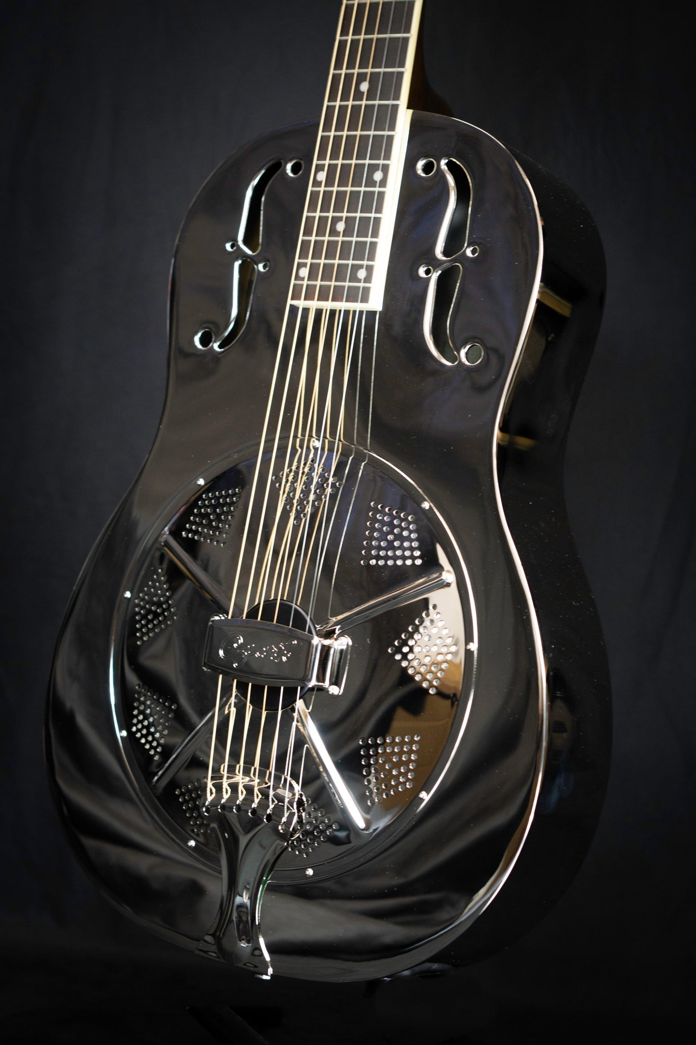 Ozark De Luxe Resonator Guitar 12 Fret Nickel Plate Steel