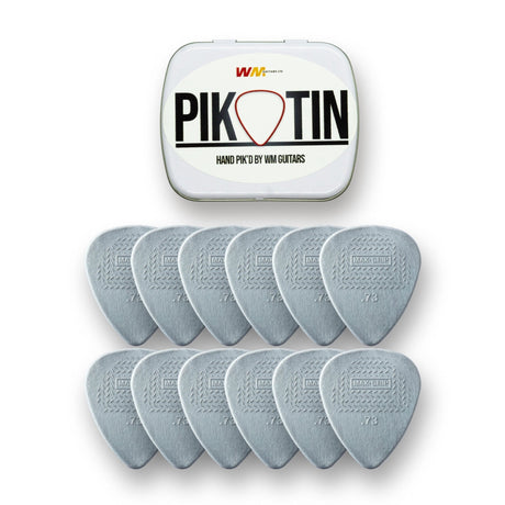 PikTin by WM Guitars 12x Dunlop Nylon Max Grip Picks (Multiple Sizes) - Picks - WM Guitars