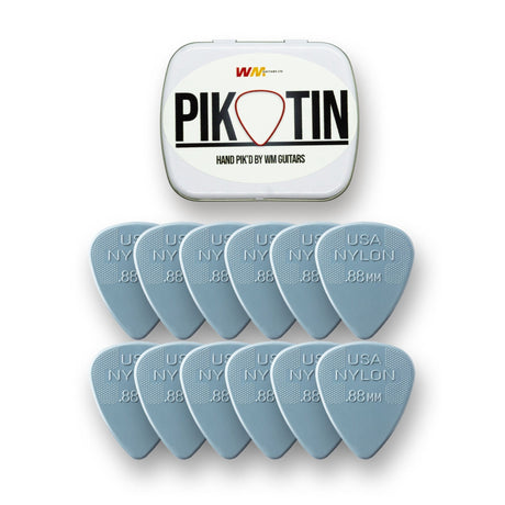 PikTin by WM Guitars 12x Dunlop Nylon Standard Picks (Multiple Sizes) - Picks - WM Guitars