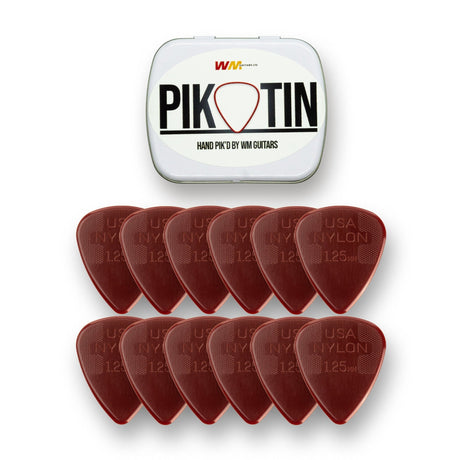 PikTin by WM Guitars 12x Dunlop Nylon Standard Picks (Multiple Sizes) - Picks - WM Guitars