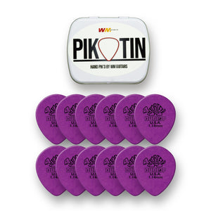 PikTin by WM Guitars 12x Dunlop Tortex Teardrop Picks (Multiple Sizes) - Picks - WM Guitars