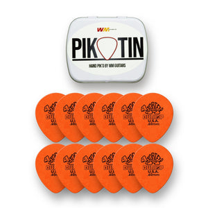 PikTin by WM Guitars 12x Dunlop Tortex Teardrop Picks (Multiple Sizes) - Picks - WM Guitars