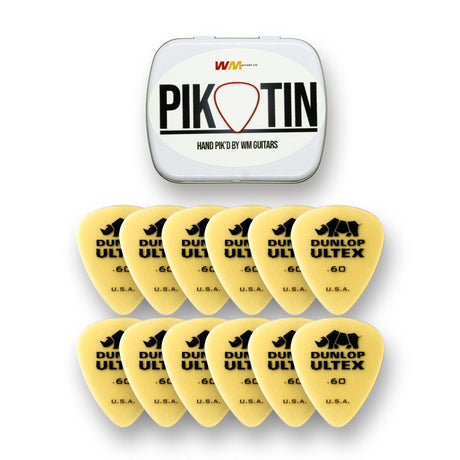 PikTin by WM Guitars 12x Dunlop Ultex Standard Picks (Multiple Sizes) - Picks - WM Guitars