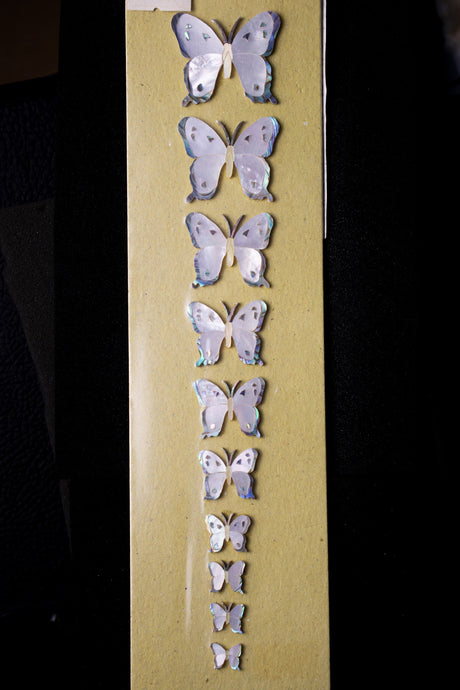 Real Abalone & Mother of Pearl Butterflies Inlay - Parts - WM Guitars