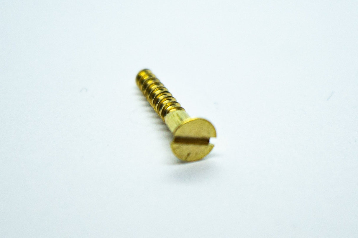 Slotted Brass Screws x 4 - WM Guitars