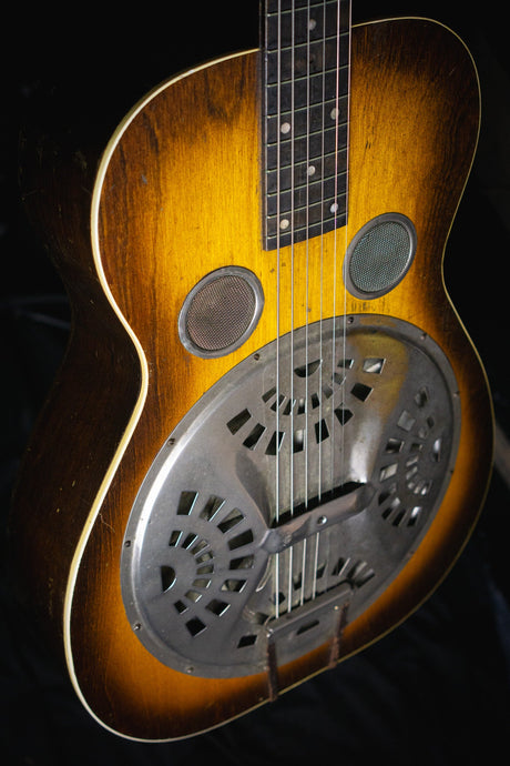 The Michigan Branded Resonator Slide Guitar ca. 1920's (Pre - Owned) - Acoustic Guitars - The Michigan Brand