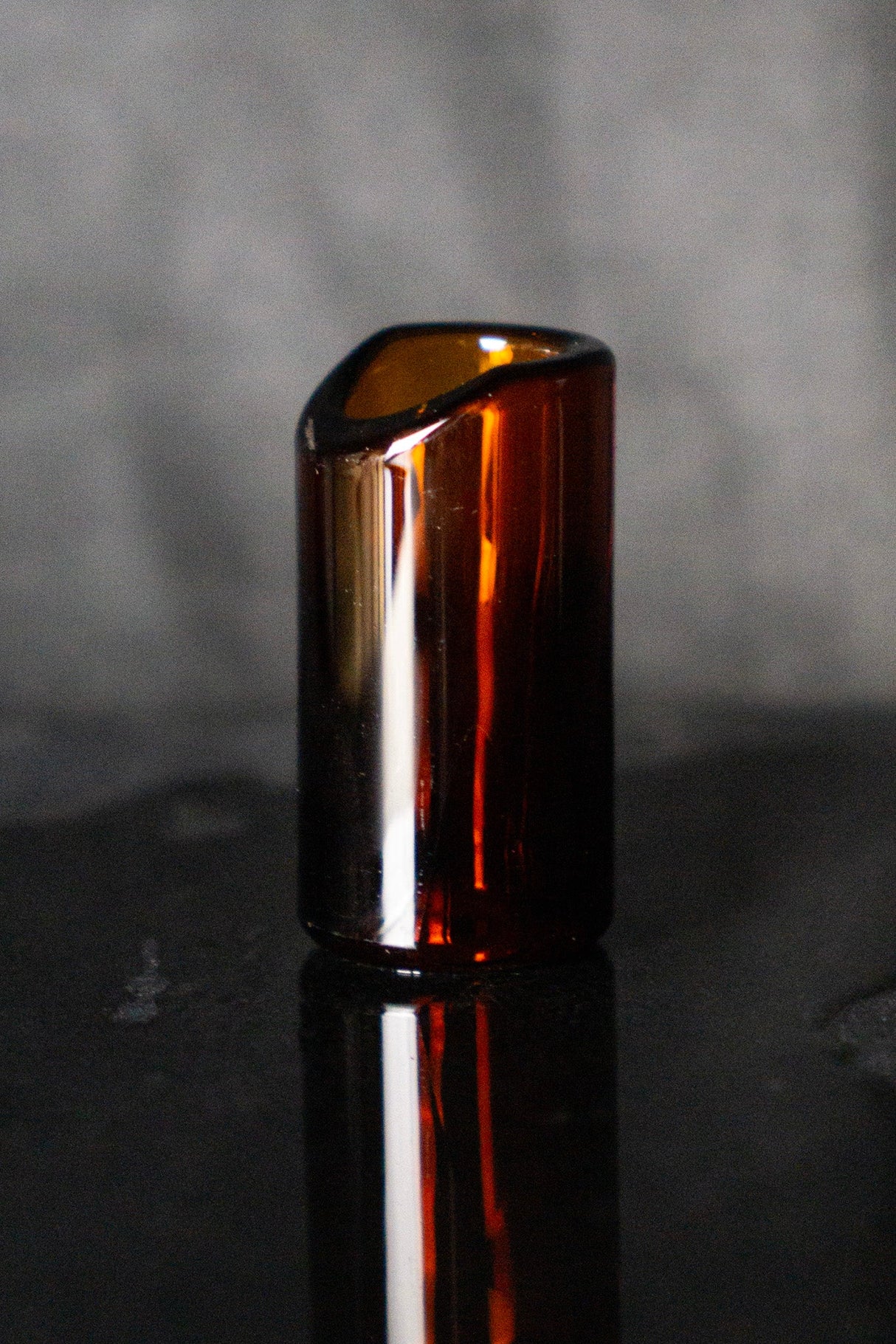 The Rock Slide Moulded Glass Slide Amber Small - Slides - Songhurst