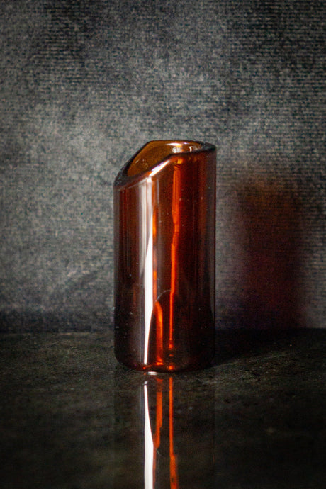 The Rock Slide Rhett Shull Medium Amber Glass Slide - Slides - Songhurst