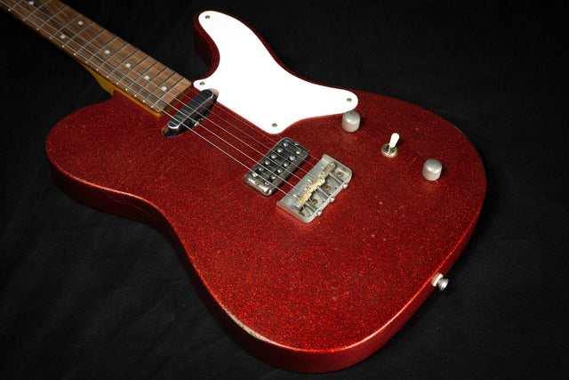 Woodstock 'Old Boy T Red Sparkle' with Vintage Gigbag (Pre - Owned) - Electric Guitars - Woodstock